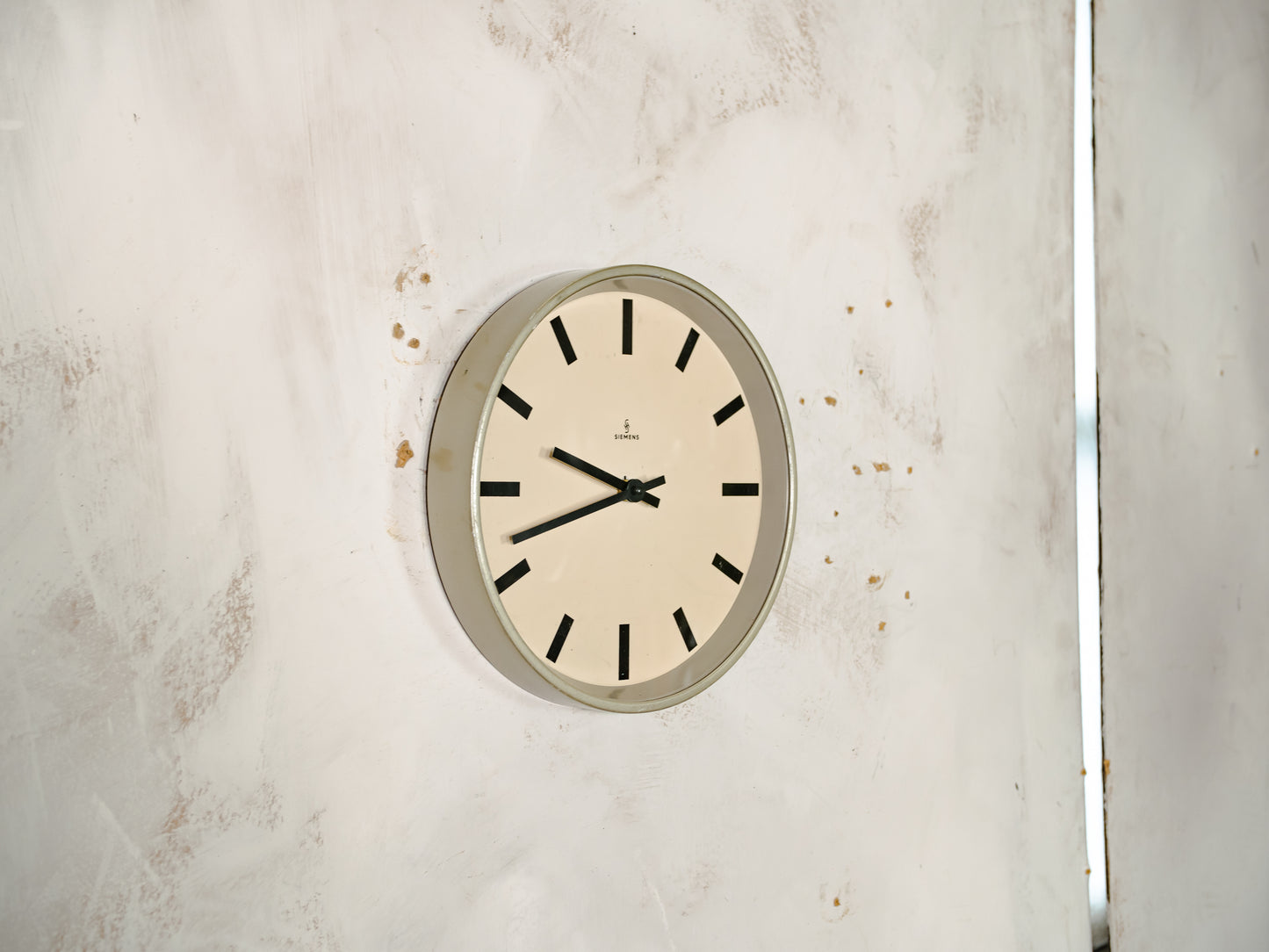 Siemens Slave Clock, Fabrieksstijl Tijdstuk, 1970 Interieur Muurdecoratie, Geschenk Nieuw Huis Housewarming