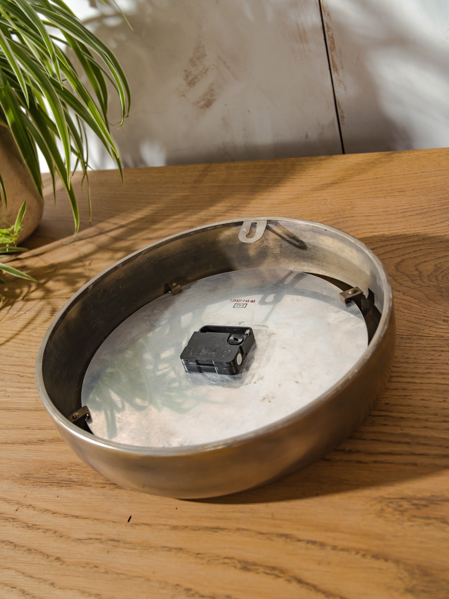 Vintage metal Wall Clock, Siemens Dial face 1970s, Art Deco Kitchen Decor, Converted to Quartz Mechanism on battery, Diameter 32CM