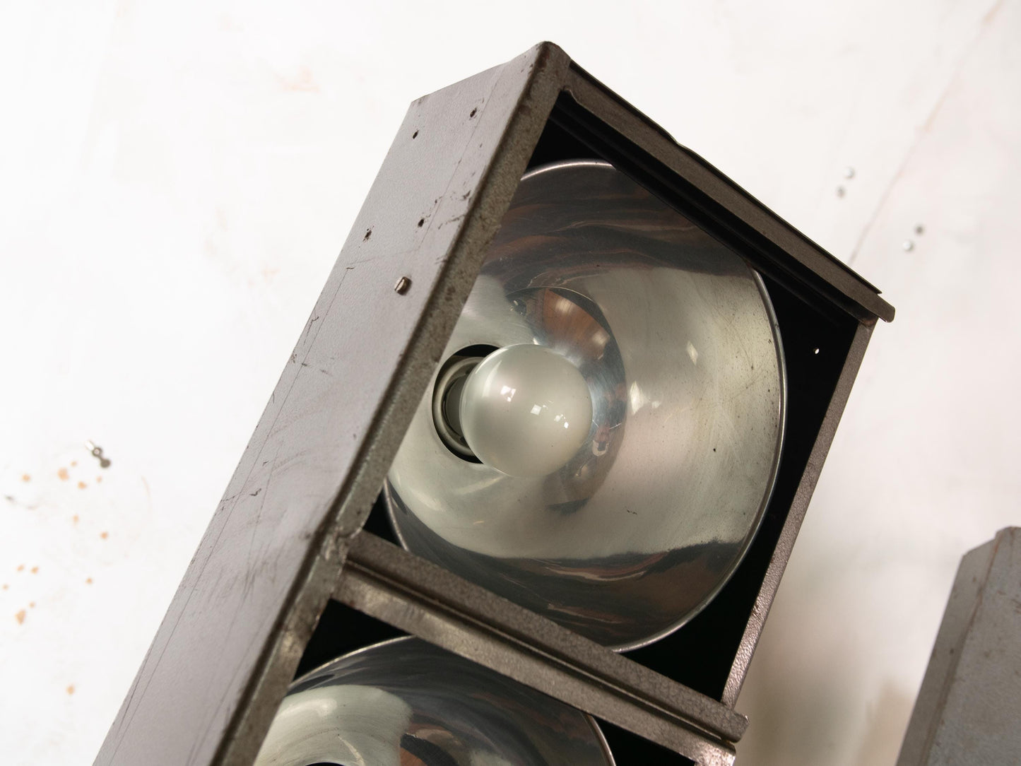 Vintage TOVERLI Stage light Batten Footlight, 1960s 5 Edison Bulbs Strip light, Unique Upcycled Ground flow lighting, Theatre Lamp