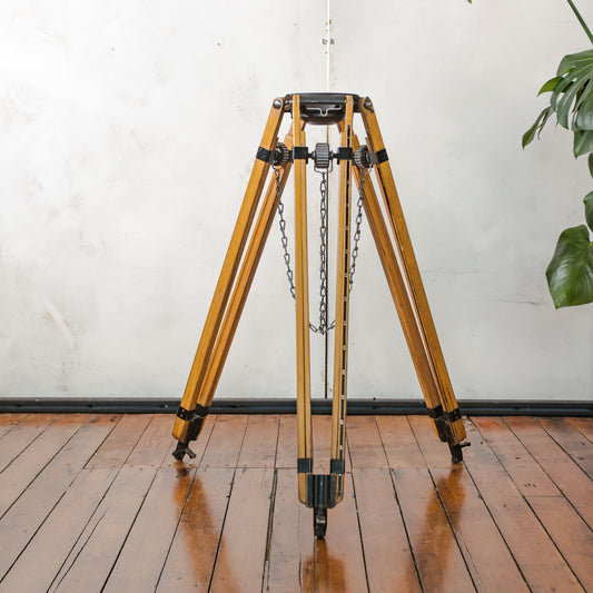Vintage ARRI Wooden Tripod for Arriflex 35MM Cameras, Rare Collectible | Hollywood Movie memorabilia, Also usable as Floor lamp stand