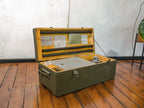 Vintage Swiss Army Field Lamp in Wooden Crate, 1950s Unique Lighting, Compete with booklets, NEW OLD STOCK, M3 Military Working Lamp