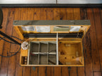 Vintage Swiss Army Field Lamp in Wooden Crate, 1950s Unique Lighting, Compete with booklets, NEW OLD STOCK, M3 Military Working Lamp