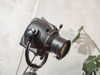 1960s Theater Floor lamp by Strand Electric, Model Patt 23 on Wooden Tripod, Upcycled English Stage Light, Industrial Lighting