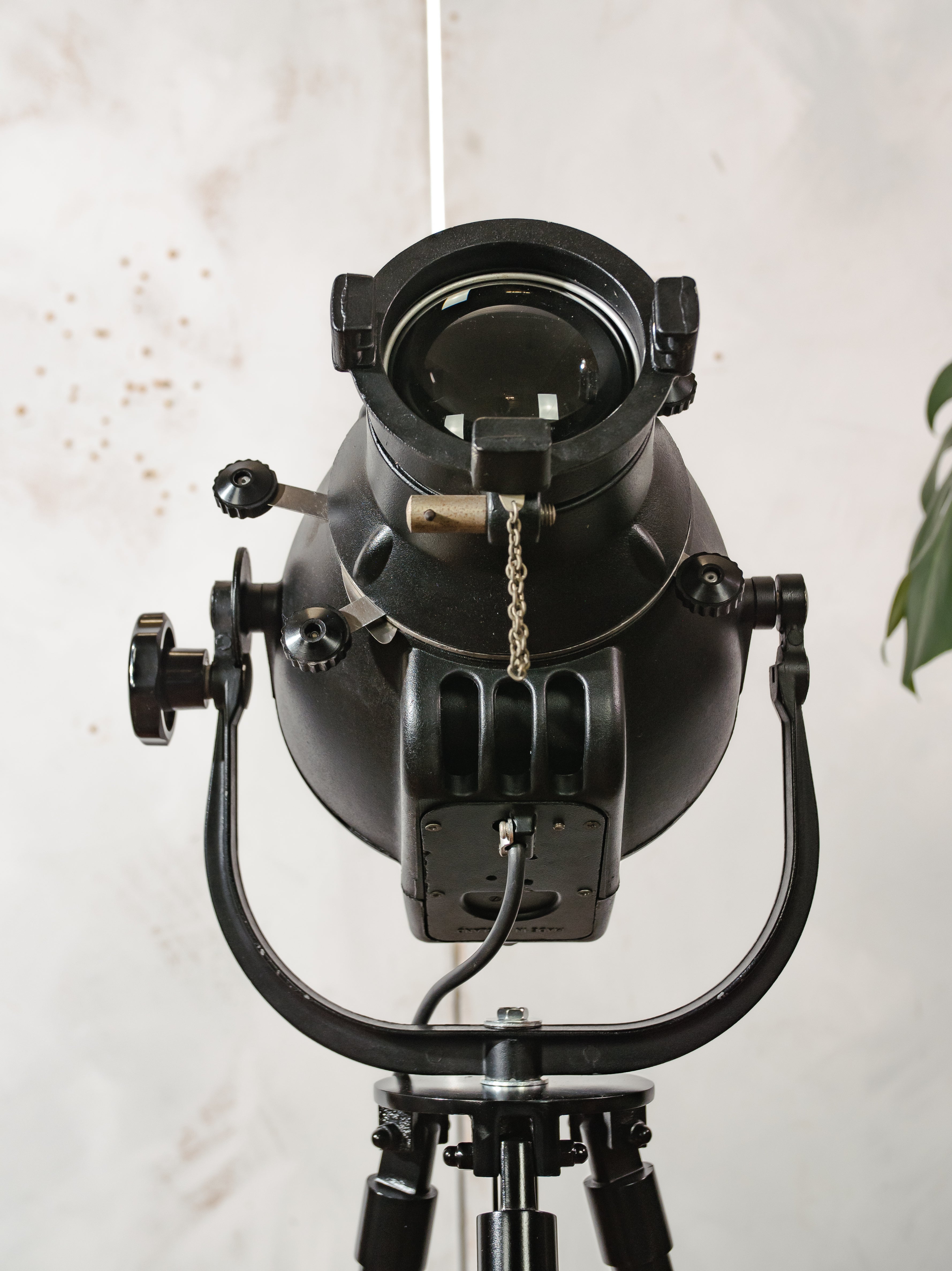 1960s Strand Electric Patt 23 Theater Lamp on steel Tripod, Upcycled UK Stage Lighting, Unique Loft Floorlamp