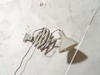 Vintage HALA schaarlamp, industriële werkplaatslamp uit de jaren 60, verstelbare grijze, scharnierende wandlamp, Busquet Design Holland