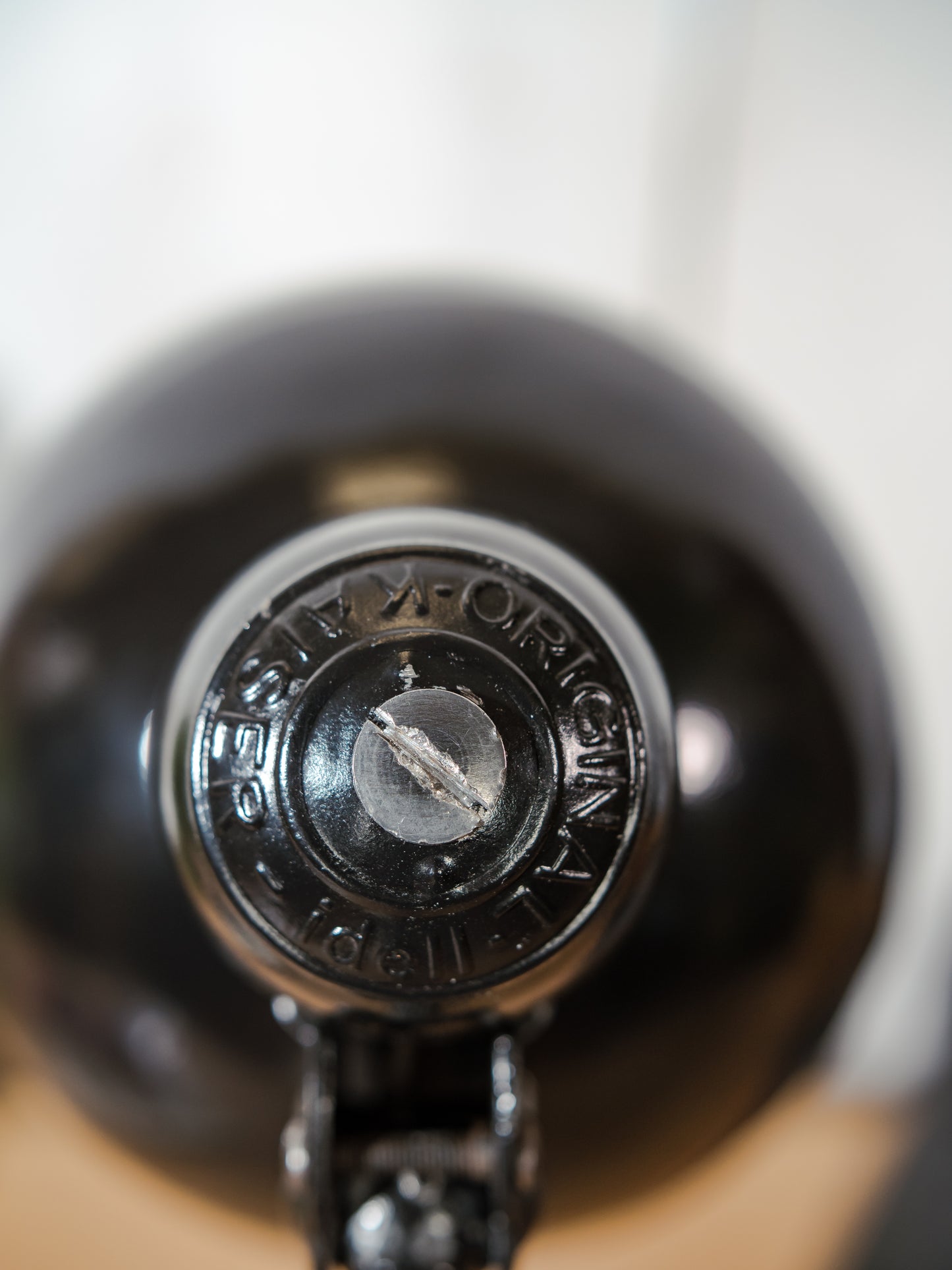1940s Kaiser Idell Model 6556 Table Lamp Black, Bauhaus interior, designed by Christian Dell, Antique Restored Table desk light