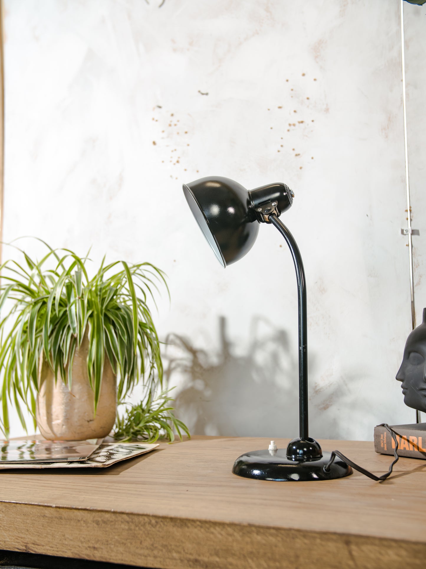 Kaiser Idell Model 6556, Table Lamp by Christian Dell, Antique Restored Table desk light, Bauhaus interior