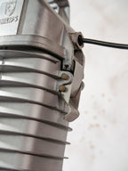 Vintage Philips Industrial 1950s Factory Pendant Light, Aluminum Gray & Workshop Lamp, Made in Holland