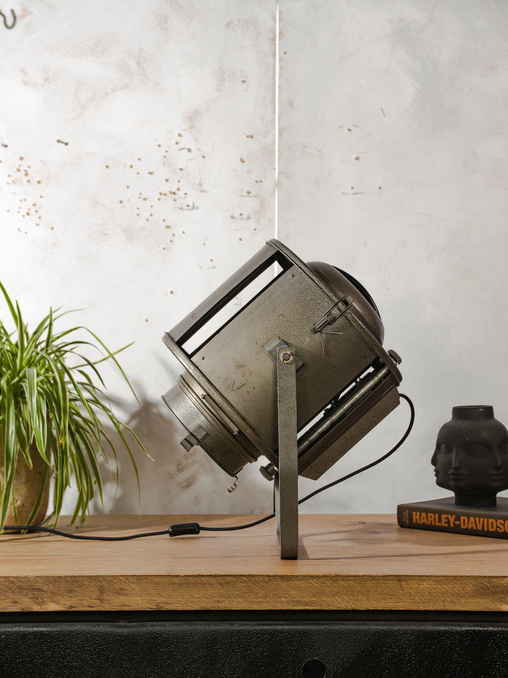 1960s ADB SP.1000 Theater Spotlight,Belgian Stage Light, Industrial Ceiling / Wall Mount Light Rewired  Studio Lighting