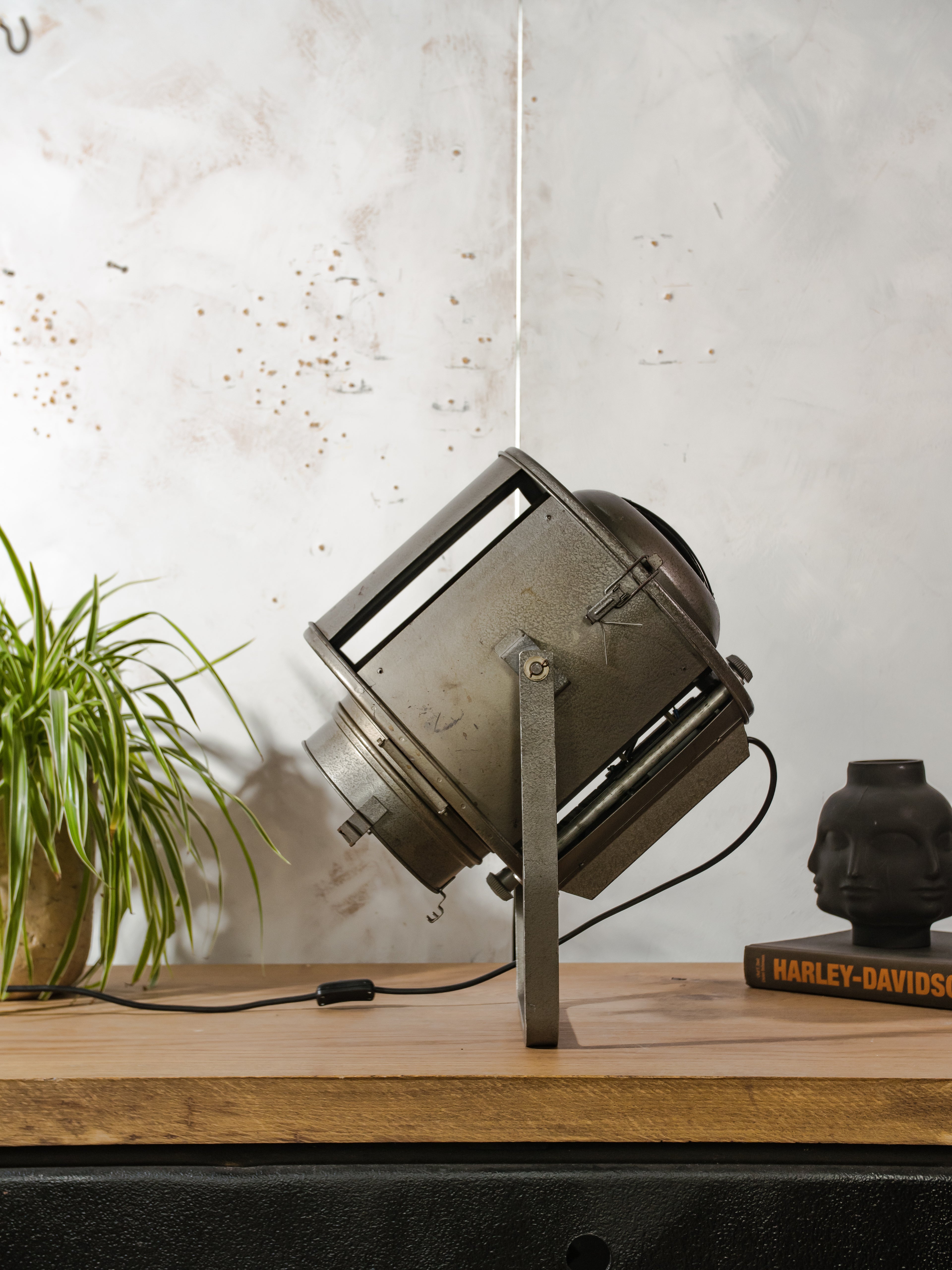 1960s ADB SP.1000 Theater Spotlight,Belgian Stage Light, Industrial Ceiling / Wall Mount Light Rewired  Studio Lighting