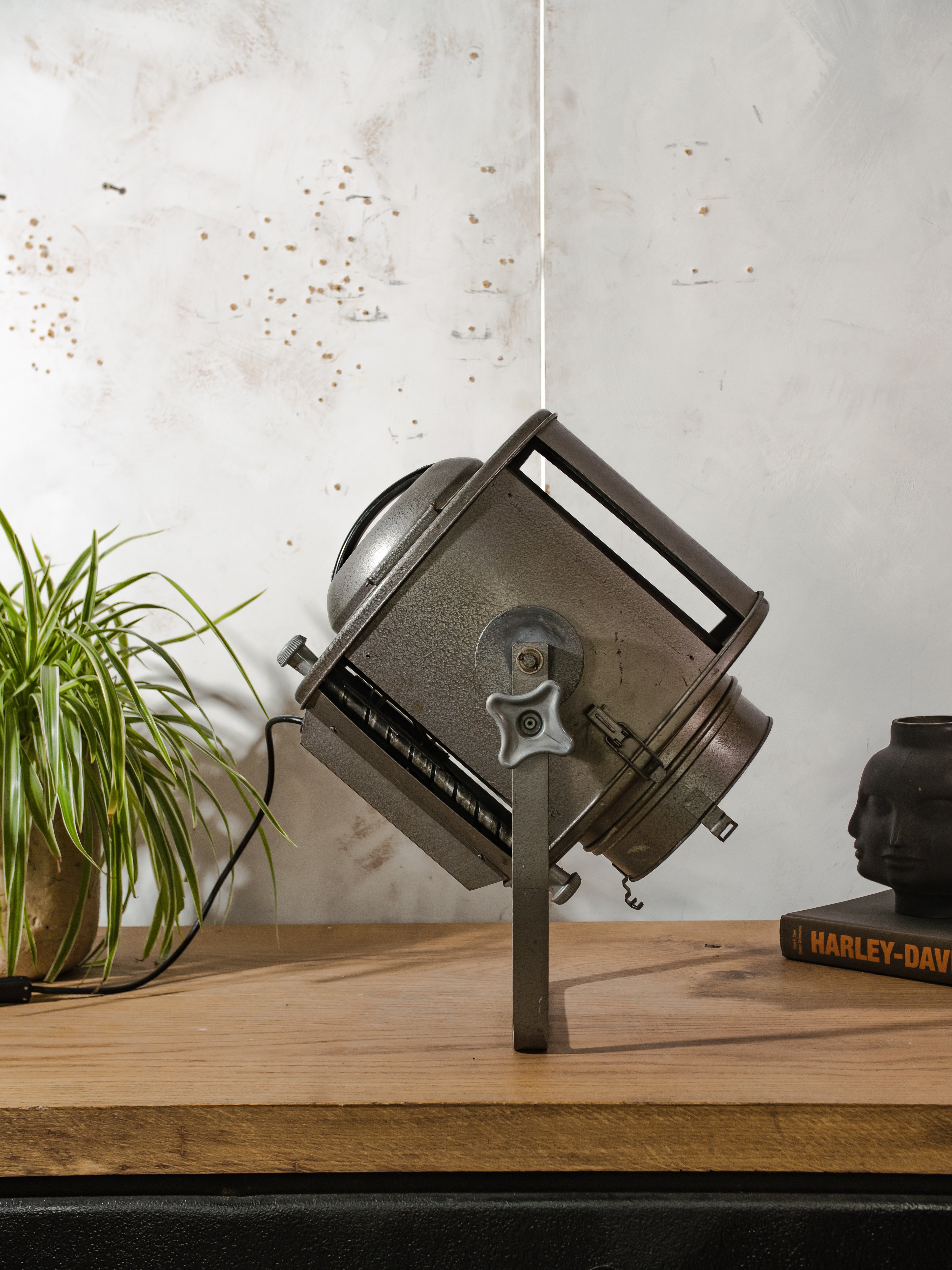 1960s ADB SP.1000 Theater Spotlight,Belgian Stage Light, Industrial Ceiling / Wall Mount Light Rewired  Studio Lighting