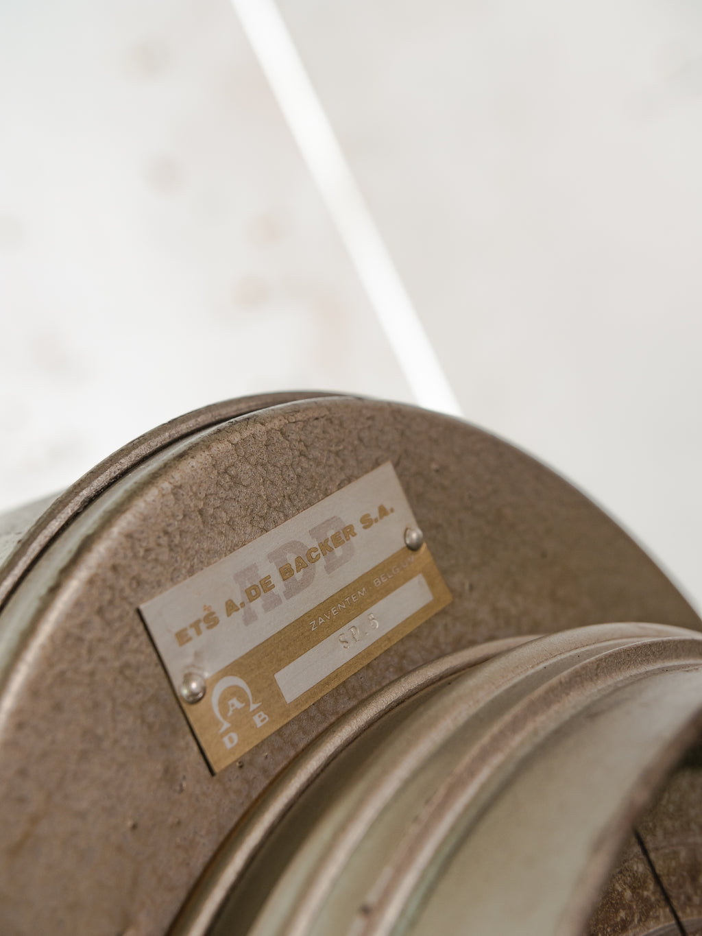 Vintage Medium size stage light Floor lamp, 1960s ADB Belgium Theater Spotlight | Wooden Surveyors Tripod light