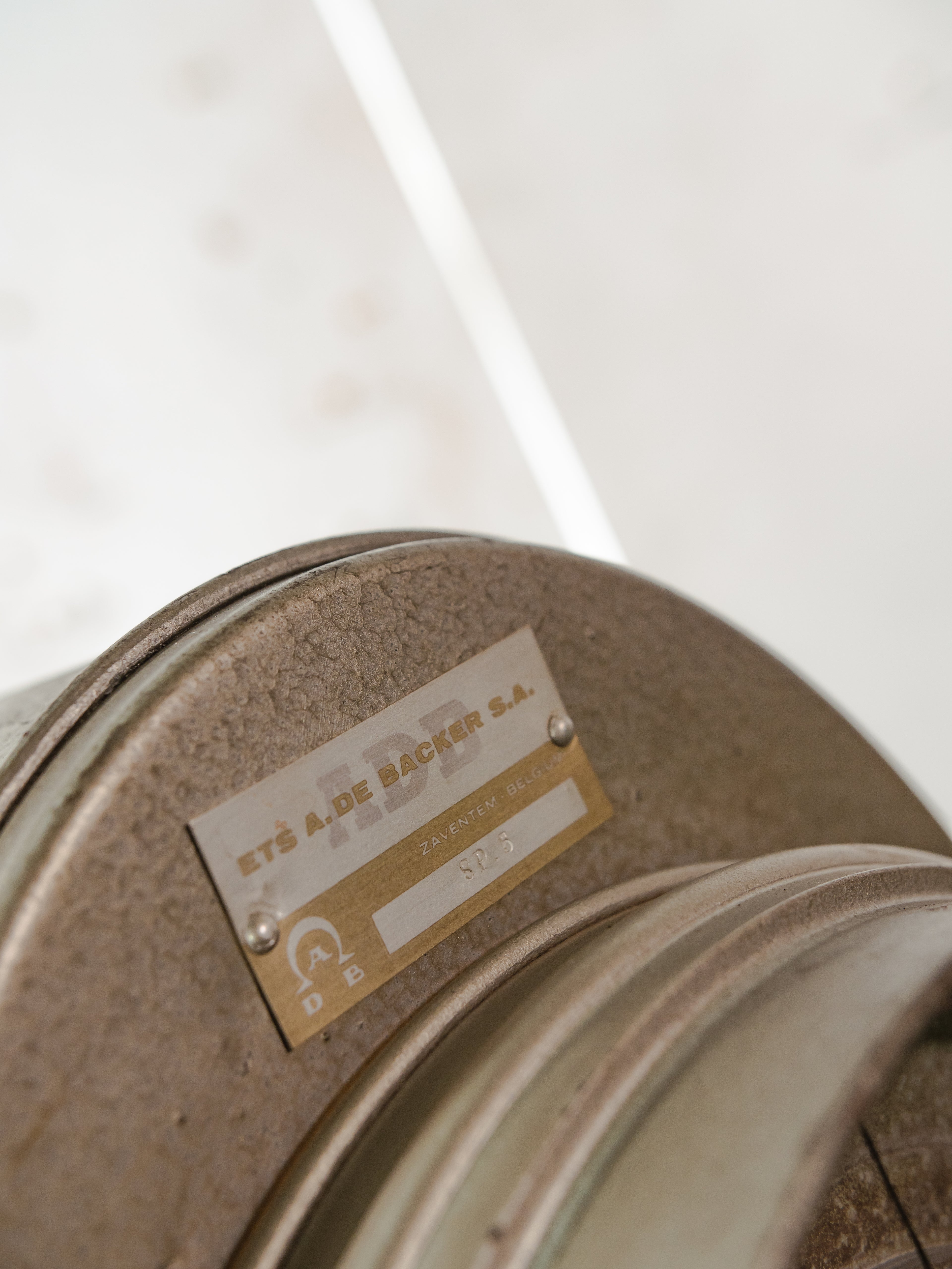 Vintage Medium size stage light Floor lamp, 1960s ADB Belgium Theater Spotlight | Wooden Surveyors Tripod light