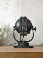 Strand Electric Patt 23 "Pig Nose" Theatre Spotlight Desk Lamp on Brake Disc Base - 1960s England