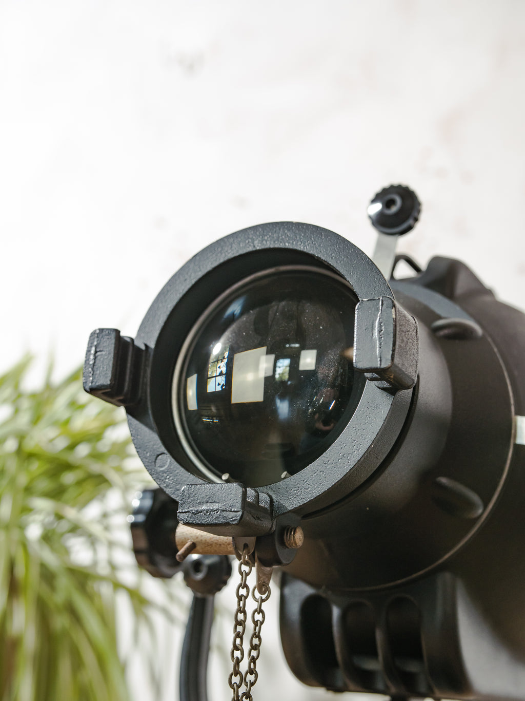 Strand Electric Patt 23 "Pig Nose" Theatre Spotlight Desk Lamp on Brake Disc Base - 1960s England
