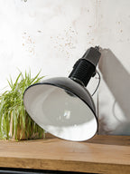 Philips HDK Fabriekslamp hanglamp uit de jaren 50 - XXL zwart emaille industriële verlichting, gemaakt in Nederland - high top & high shade