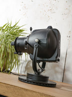 Strand Electric Patt 23 "Pig Nose" Theatre Spotlight Desk Lamp on Brake Disc Base - 1960s England