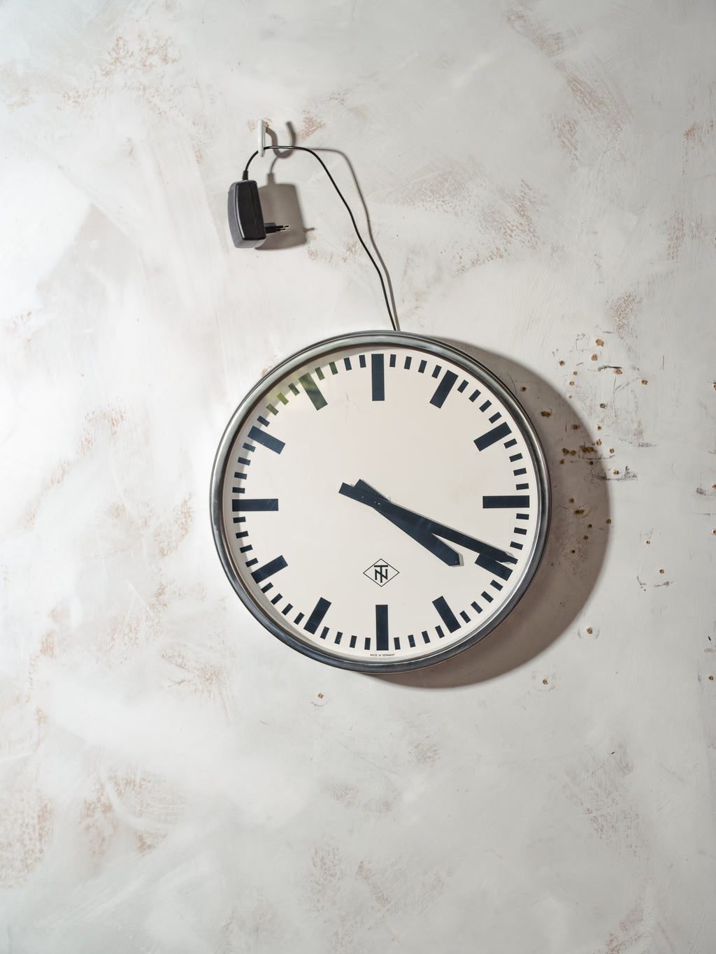 Telenorma TN Station Clock | 1960s German Factory Slave  Wall Clock with Original Pulse Movement