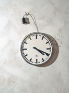 Telenorma TN Station Clock | 1960s German Factory Slave  Wall Clock with Original Pulse Movement