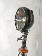 Bosch Eisemann Militaire Zoeklicht Vloerlamp | Vintage Veldzoeklicht op Originele Bosch Statief