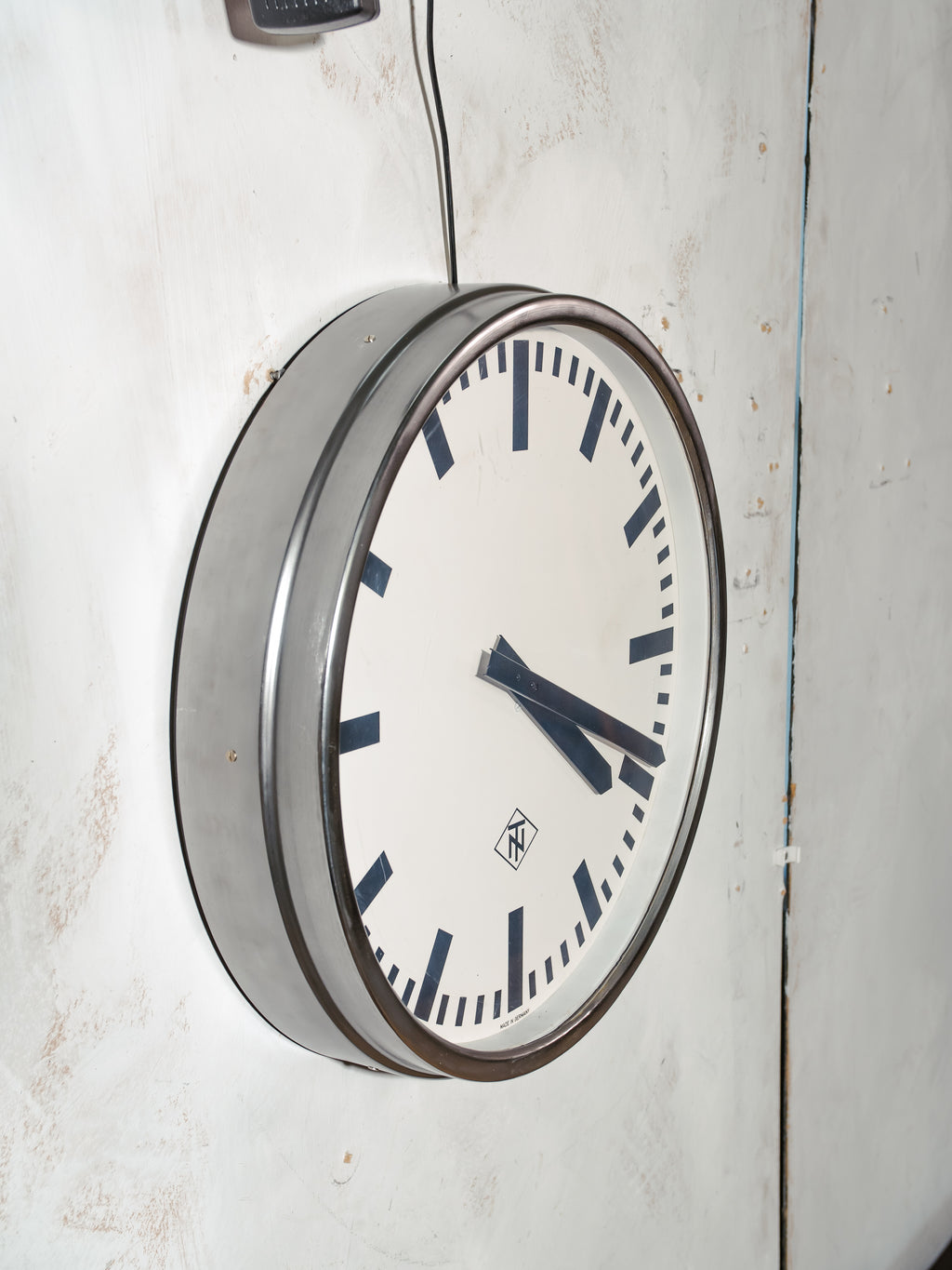 Telenorma TN Station Clock | 1960s German Factory Slave  Wall Clock with Original Pulse Movement