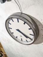 Telenorma TN Station Clock | 1960s German Factory Slave  Wall Clock with Original Pulse Movement