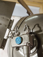 Mole Richardson 612 "Sputnik" Hollywood Film Spotlight | 1950s Bayerischer Rundfunk Studio Light on Bundeswehr Tripod