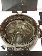 Mole Richardson 612 "Sputnik" Hollywood Film Spotlight | 1950s Bayerischer Rundfunk Studio Light on Bundeswehr Tripod
