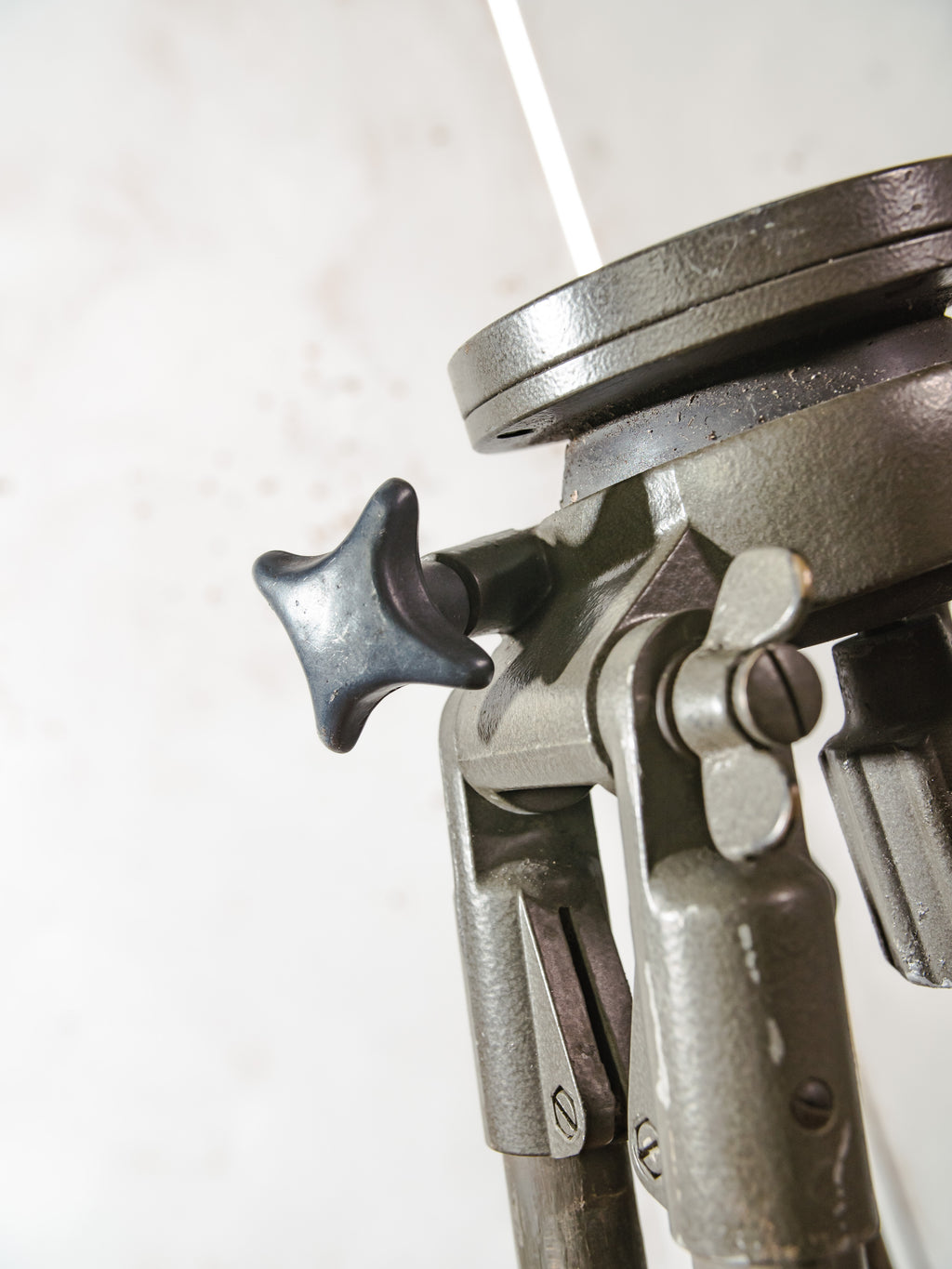 Vintage Bundeswehr Wooden Field Tripod by Ertel-Werk | German Army Surveyor's Stand with Ball Joint