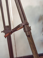 Vintage Bundeswehr Wooden Field Tripod by Ertel-Werk | German Army Surveyor's Stand with Ball Joint