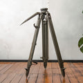 Vintage Bundeswehr Wooden Field Tripod by Ertel-Werk | German Army Surveyor's Stand with Ball Joint