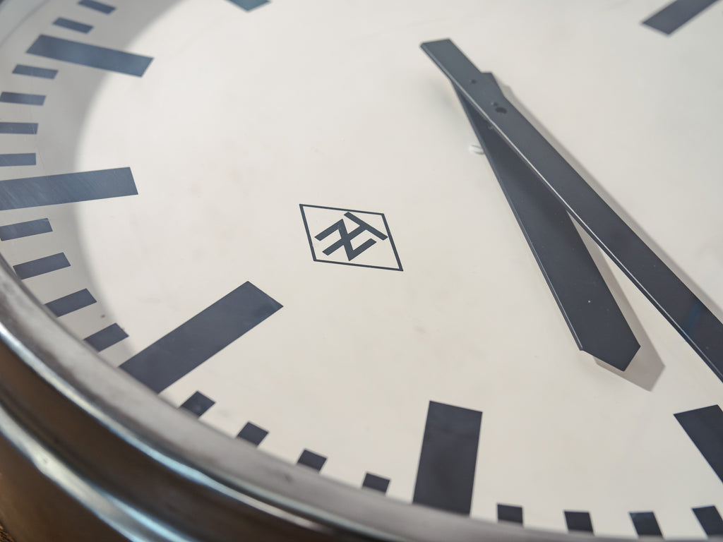 Telenorma TN Station Clock | 1960s German Factory Slave  Wall Clock with Original Pulse Movement