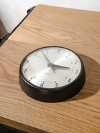 Magneta Slave Clock | Mid-Century British GPO Clock, Satin Black, Quartz Movement