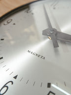 Magneta Slave Clock | Mid-Century British GPO Clock, Satin Black, Quartz Movement