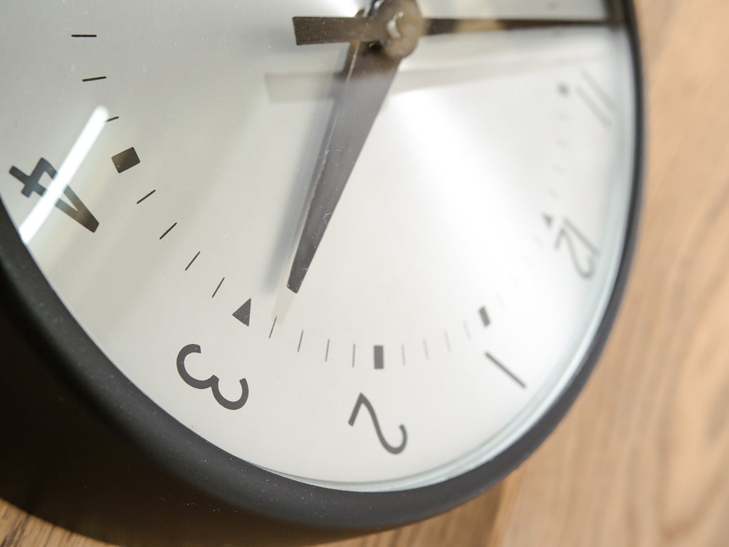 Magneta Slave Clock | Mid-Century British GPO Clock, Satin Black, Quartz Movement