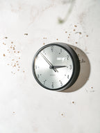 Magneta Slave Clock | Mid-Century British GPO Clock, Satin Black, Quartz Movement