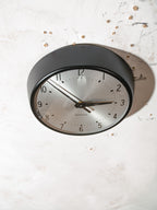 Magneta Slave Clock | Mid-Century British GPO Clock, Satin Black, Quartz Movement