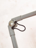 Rademacher Task Lamp | 1930s German Wall or Desk Work Lamp, Blue-Grey Enamel shade