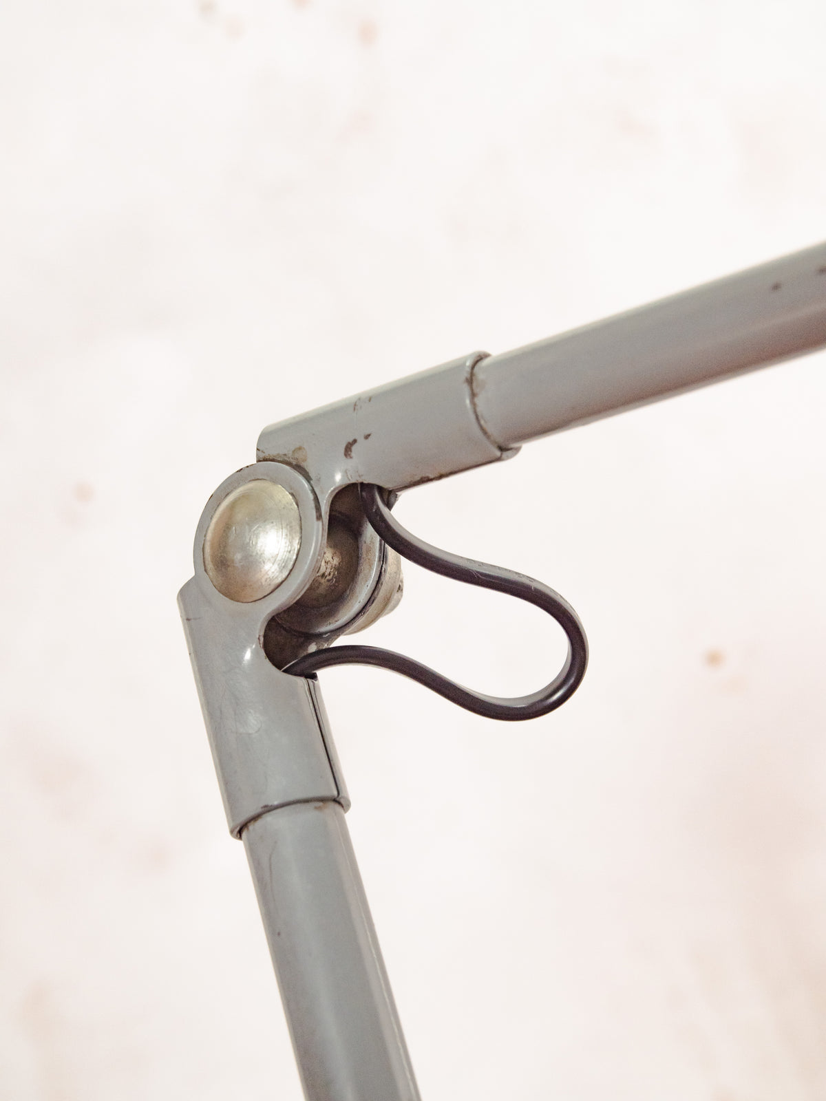Rademacher Task Lamp | 1930s German Wall or Desk Work Lamp, Blue-Grey Enamel shade