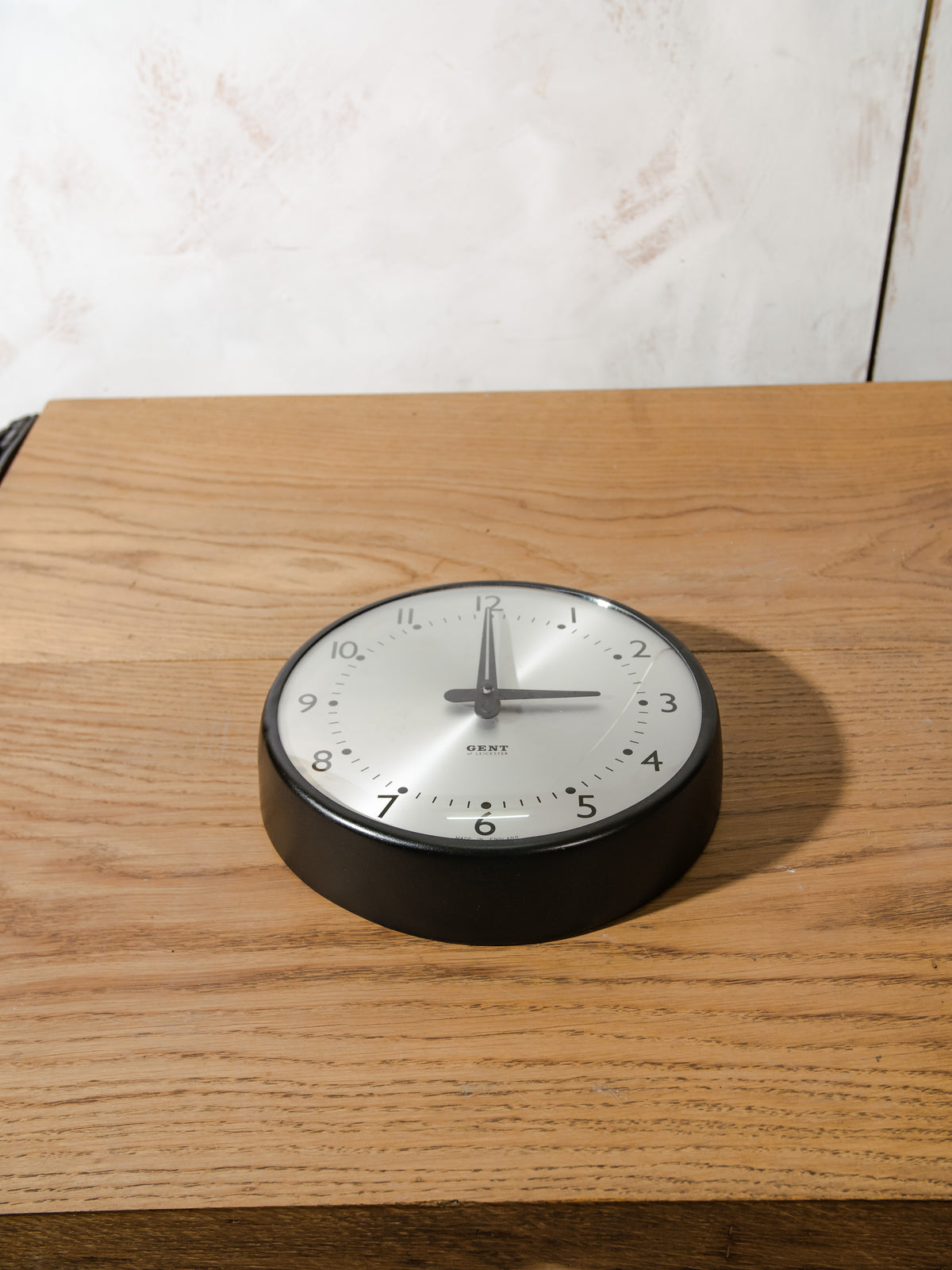 Gent of Leicester Slave Clock | 1960s Satin Black Factory Clock, Quartz Movement