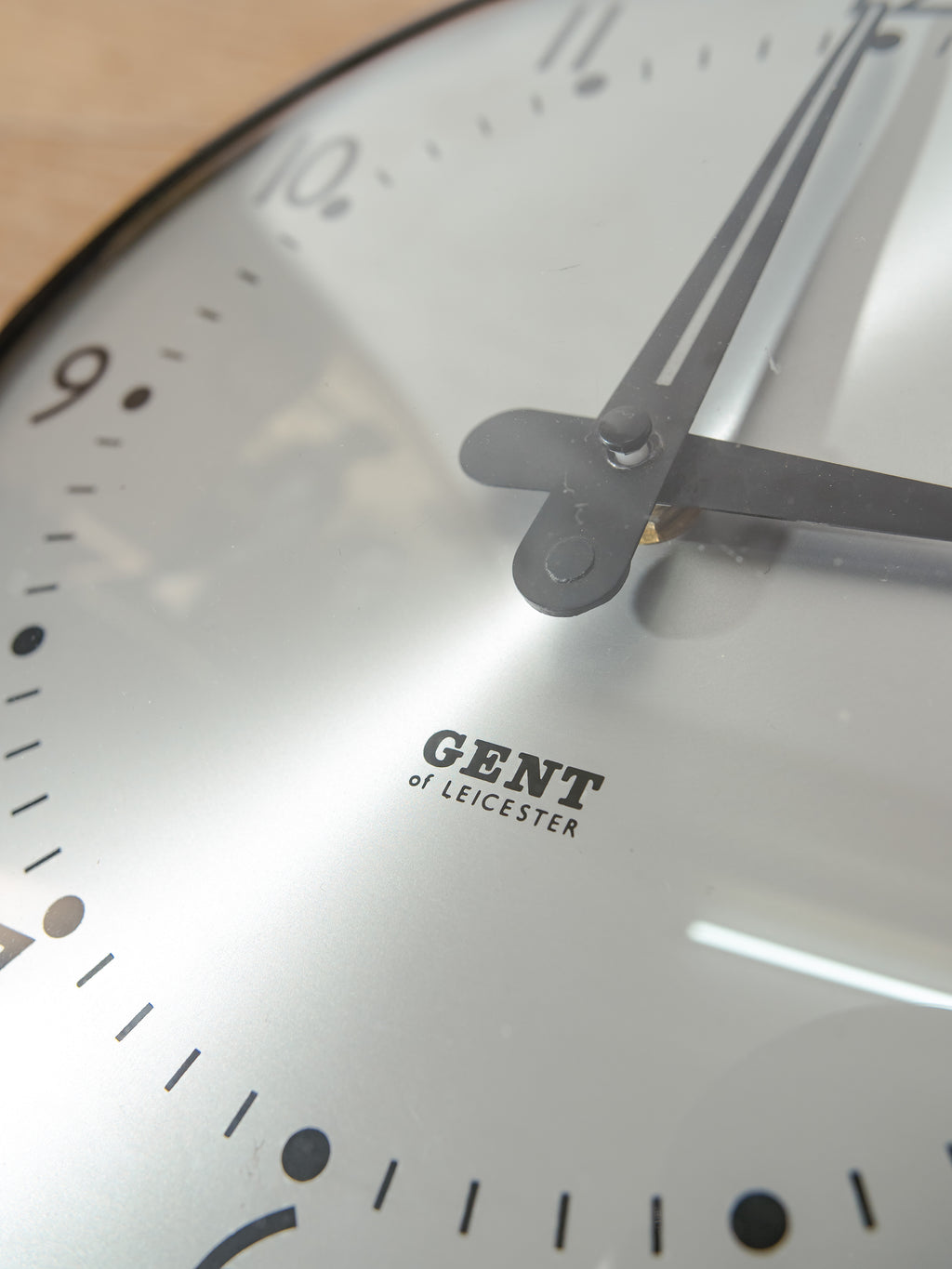 Gent of Leicester Slave Clock | 1960s Satin Black Factory Clock, Quartz Movement