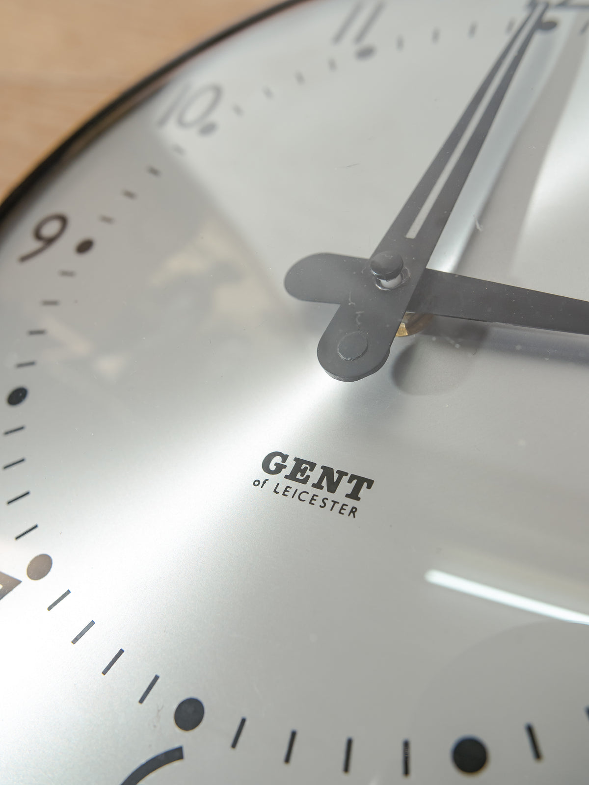 Gent of Leicester Slave Clock | 1960s Satin Black Factory Clock, Quartz Movement