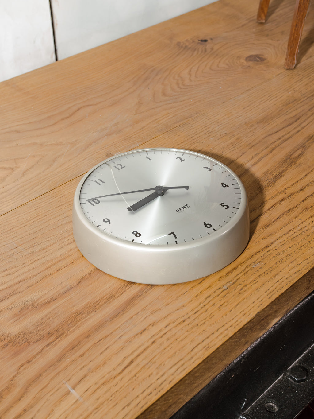 Gent of Leicester Slave Clock | Original 1960s Grey Paint, Original Working 30-Second Movement