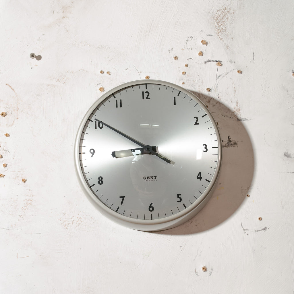 Gent of Leicester Slave Clock | Original 1960s Grey Paint, Original Working 30-Second Movement