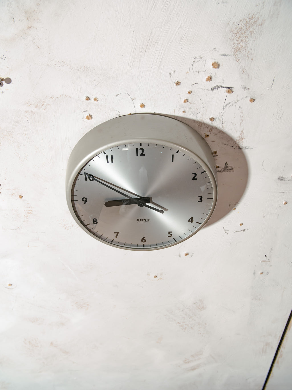 Gent of Leicester Slave Clock | Original 1960s Grey Paint, Original Working 30-Second Movement