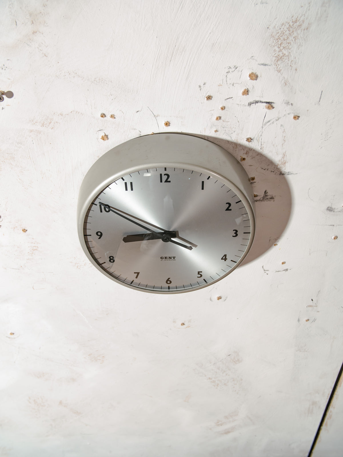 Gent of Leicester Slave Clock | Original 1960s Grey Paint, Original Working 30-Second Movement