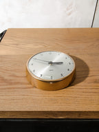 Gent of Leicester Secundaire Klok | Jaren 60 Gouden Fabrieksklok, quartz uurwerk