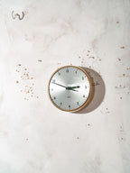 Gent of Leicester Secundaire Klok | Jaren 60 Gouden Fabrieksklok, quartz uurwerk