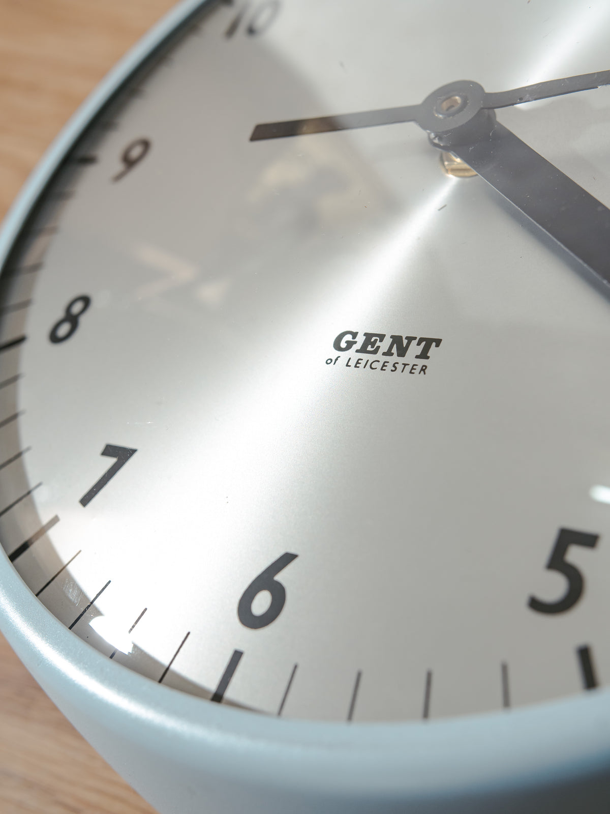Gent of Leicester Slave Clock | 1960s Baby Blue Factory Clock, Quartz Movement