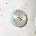 Gent of Leicester Slave Clock | 1960s Baby Blue Factory Clock, Quartz Movement